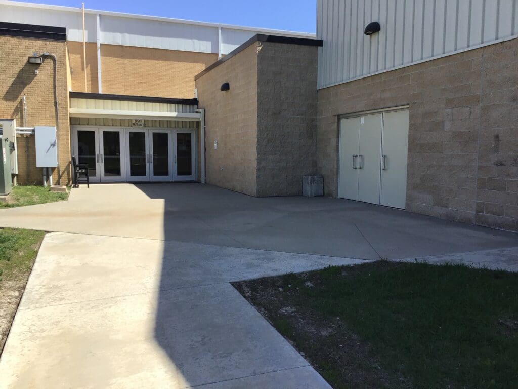 Marceline 15. Exterior Entrance To The Lobby Of Existing Gym And Multi Purpose Building