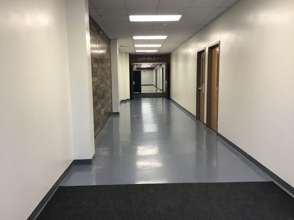 South Shelby 3. Corridor To Classrooms And Existing Building